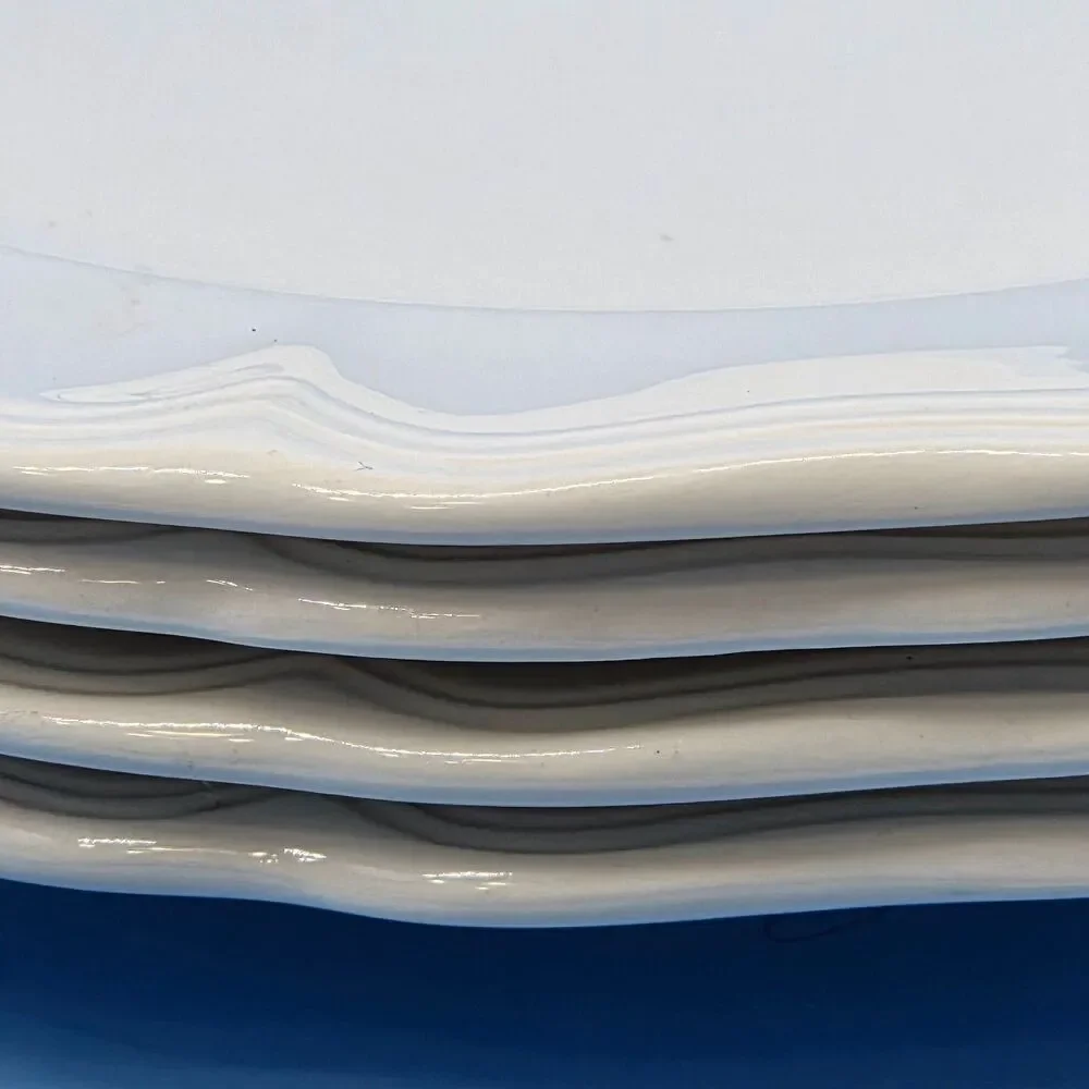 4 Federalist Ironstone White 10 5/8” Dinner Plates 4238 Made in Japan Read